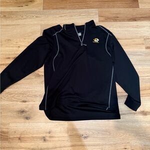Mizzou tigers Black Quarter-Zip Pullover